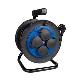 Solera Enrollacables 7425/1t 25 m 4 Tomas Bipolares con Tapas IP54 Cable 3G 1.5 mm²