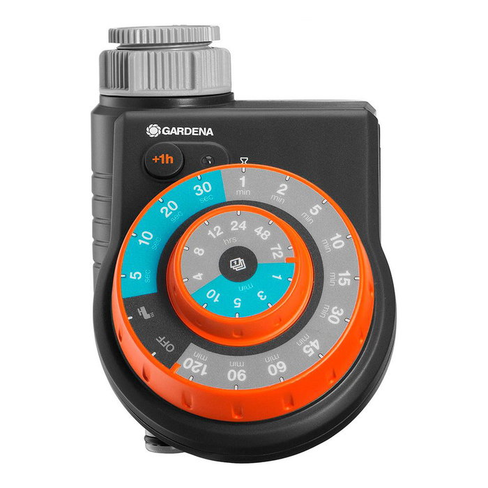Gardena Easy Plus Programador de Riego Analógico Automático con 60 Programas y Protección Anti UV