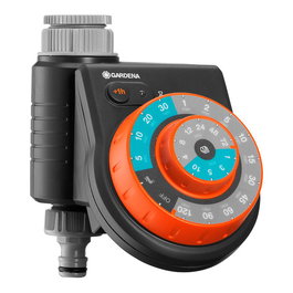 Gardena Easy Plus Programador de Riego Analógico Automático con 60 Programas y Protección Anti UV