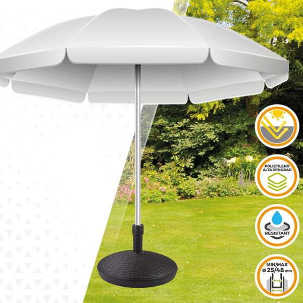 Ipae Progarden Base de parasol 30 l antracita ø58 x 15 cm Ipae Progarden Base de parasol 30 l antracita ø58 x 15 cm