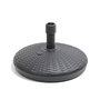Ipae Progarden Base para Parasol 30L Antracita Ø58x15 cm, Resina Polipropileno, Tubo Ampliable 23-48 mm