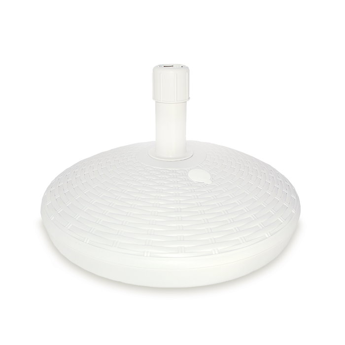 Base de parasol 30 l color: blanco ø58x15cm ipae progarden Base de parasol 30 l color: blanco ø58x15cm ipae progarden