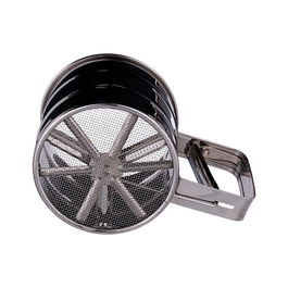 5Five Tamizador de Acero Inoxidable para Harina, Colador Cernidor, Ø10.5 cm x 9 cm