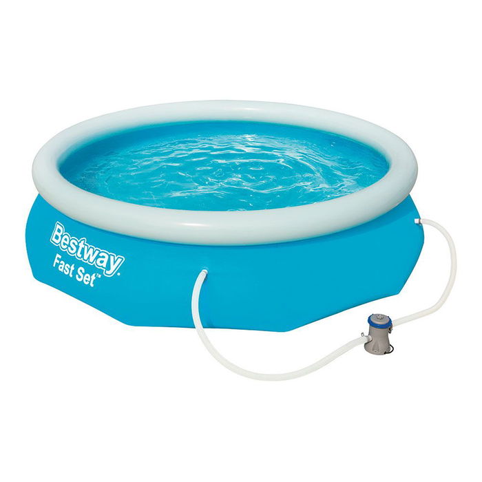 Bestway Piscina Hinchable Redonda Fast Set 305x76 cm con Depuradora 1249 l/h 3200 l Bestway Piscina Hinchable Redonda Fast Set 305x76 cm con Depuradora 1249 l/h 3200 l