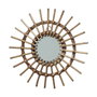 Decoris Espejo de mimbre con forma de sol, ø40 x 2,5 cm