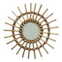 Decoris Espejo de mimbre con forma de sol, ø40 x 2,5 cm