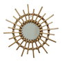 Decoris Espejo de mimbre con forma de sol, ø40 x 2,5 cm
