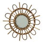 Decoris Espejo de mimbre con forma de sol, ø40 x 2,5 cm