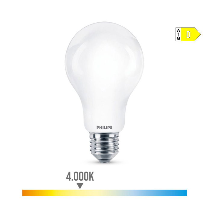 Philips Bombilla Standard LED E27 13W 2000lm 4000K Luz Día Ø7x12,1cm Equivalencia 120W Philips Bombilla Standard LED E27 13W 2000lm 4000K Luz Día Ø7x12,1cm Equivalencia 120W
