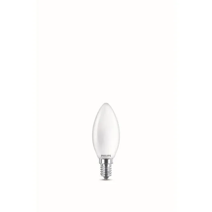 Philips Bombilla Vela LED E14 6,5W 806lm 2700K Luz Calida Ø3,5 x 9,7cm