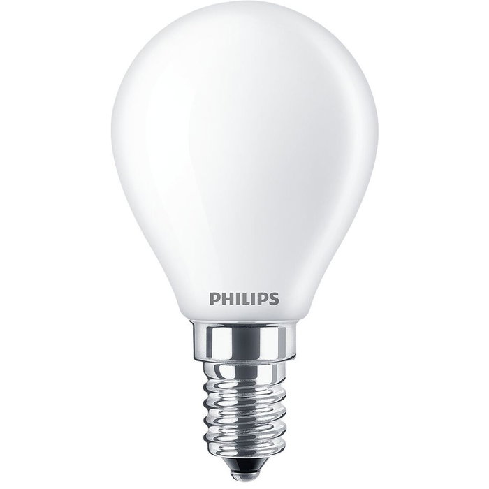 Philips Bombilla LED Esférica E14 4,3W 470 lm 2700K Luz Cálida