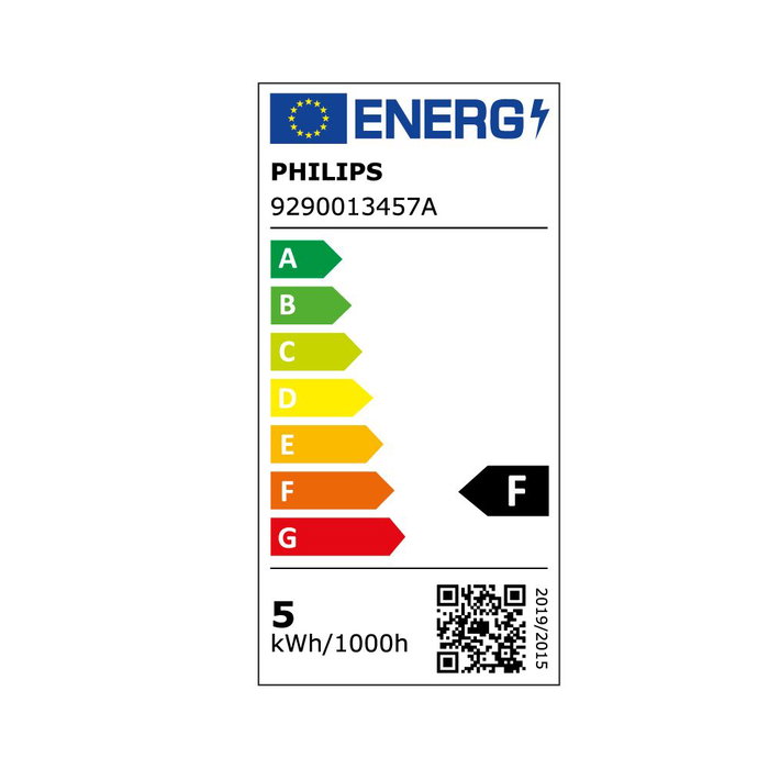 Philips Bombilla Esférica LED E27 4.3W 470lm Luz Cálida 2700K Equivalente 40W, Ø4.5x8.2cm, No Regulable, Clase F