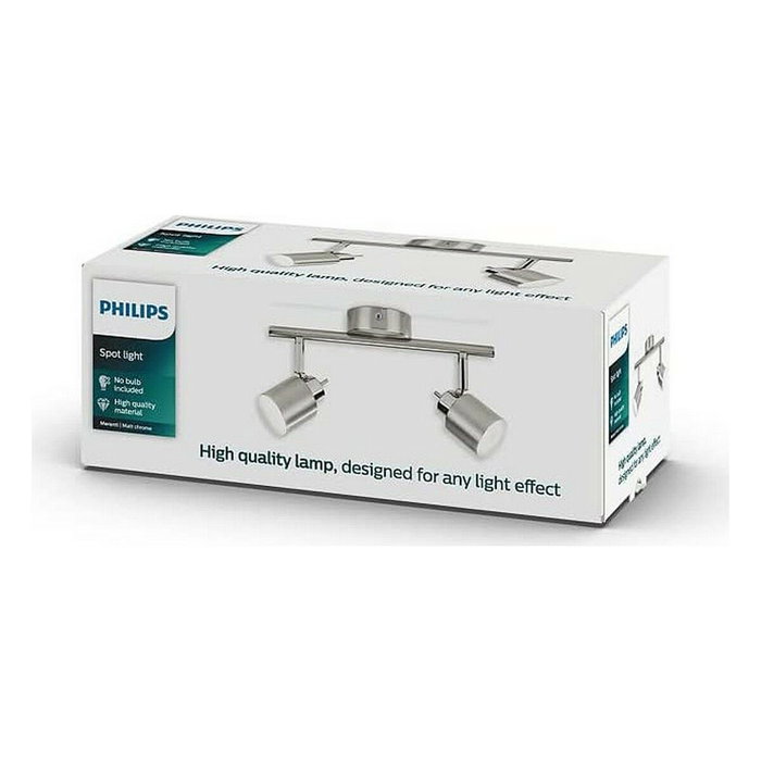 Philips Meranti Regleta de 2 elementos GU10 cromo mate Philips Meranti Regleta de 2 elementos GU10 cromo mate