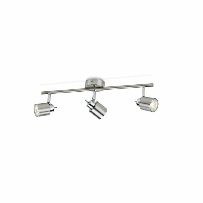 Philips Regleta Meranti de 3 elementos GU10, Cromo mate Philips Regleta Meranti de 3 elementos GU10, Cromo mate