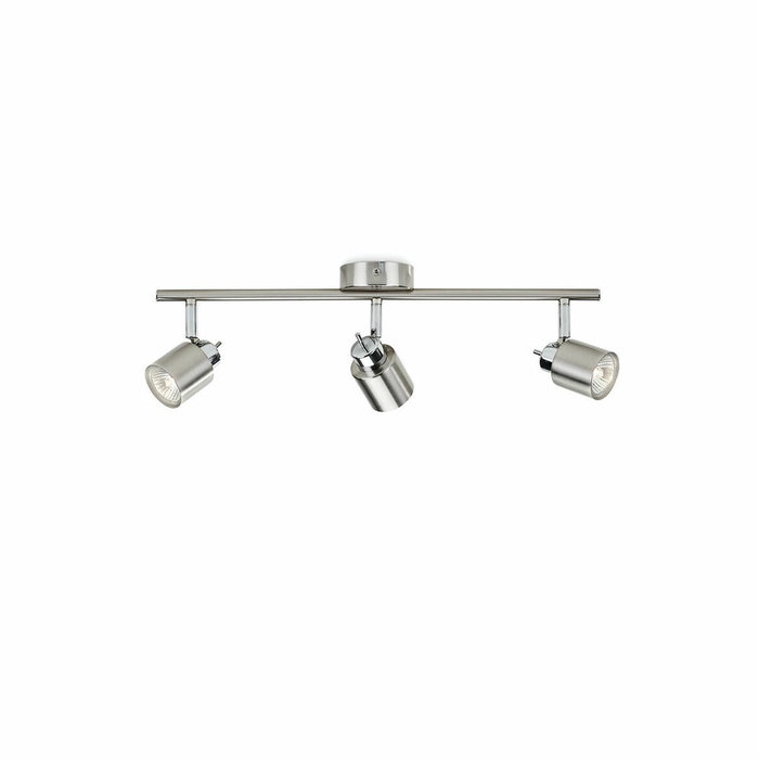 Philips Regleta Meranti de 3 elementos GU10, Cromo mate Philips Regleta Meranti de 3 elementos GU10, Cromo mate