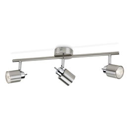 Philips Foco 3 Elementos Meranti GU10 Cromo Mate 15,5 x 10 x 49 cm (Bombilla No Incluida)