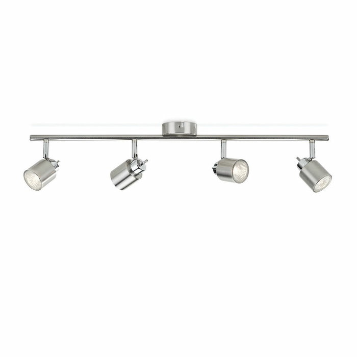 Philips Meranti Regleta de 4 elementos GU10 Cromo mate Philips Meranti Regleta de 4 elementos GU10 Cromo mate