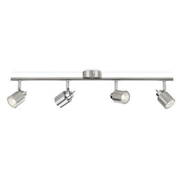 Philips Regleta 4 Elementos Meranti GU10 Cromo Mate 15.5 x 10 x 69 cm (Bombilla no incluida)