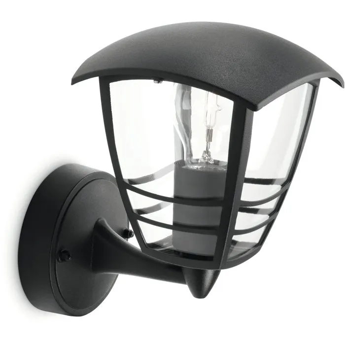 Philips Creek Aplique Exterior Negro E27