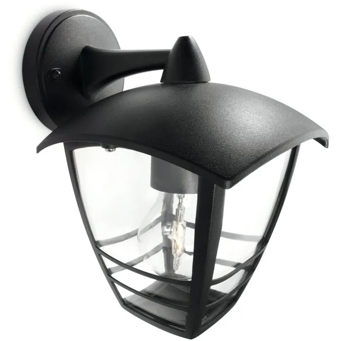 Philips Creek Aplique de Pared Exterior Negro Descendente