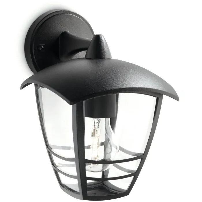 Philips Creek Aplique de Pared Exterior Negro Descendente