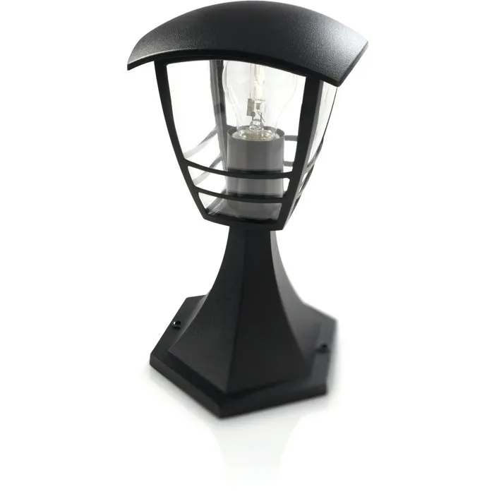 Philips Aplique Exterior Creek Negro E27