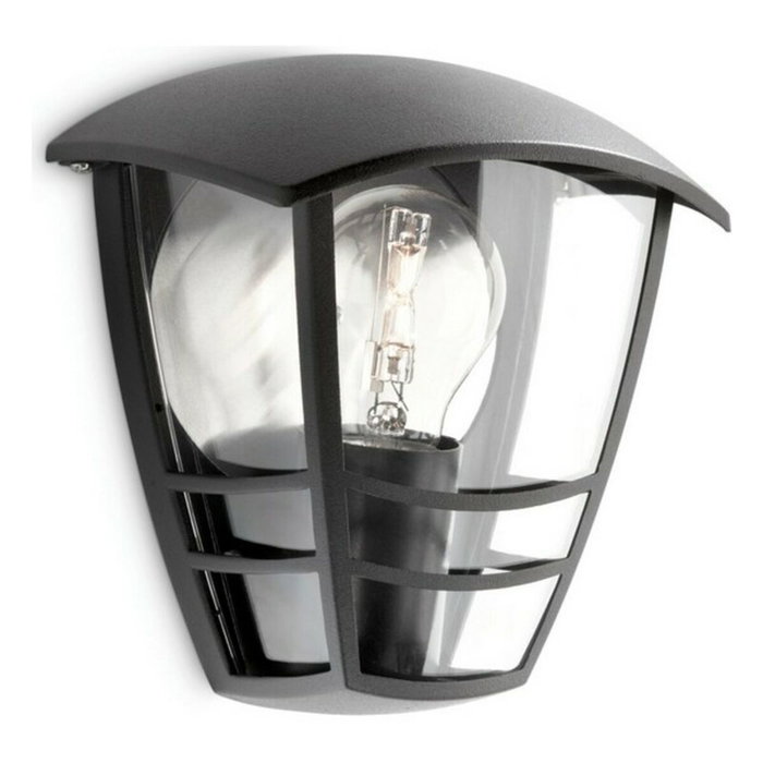 Philips Aplique exterior Creek Negro E27
