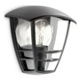 Philips Aplique exterior Creek Negro E27