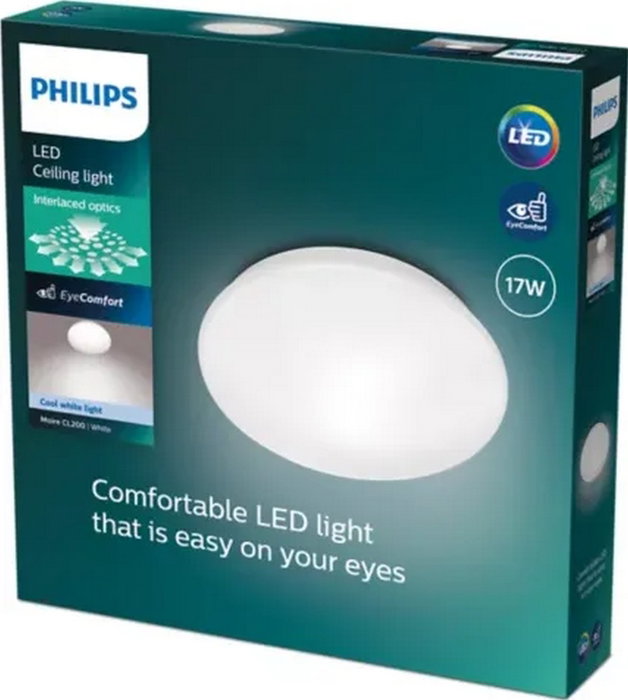 Philips Plafón LED circular Moire 17 W 4000 K 1900 lm ø32 x 6,8 cm