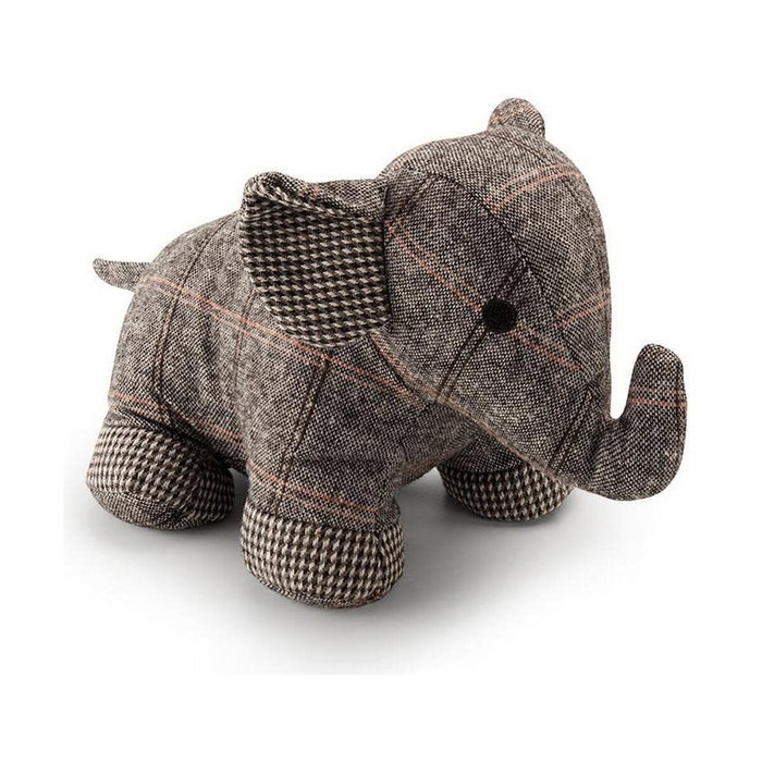 Inofix Tope de puerta textil decorativo elefante gris