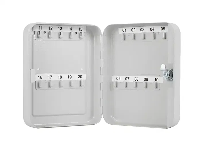 Q-connect Armario Metálico Portallaves de Acero para 20 llaves, 200x160x60 mm