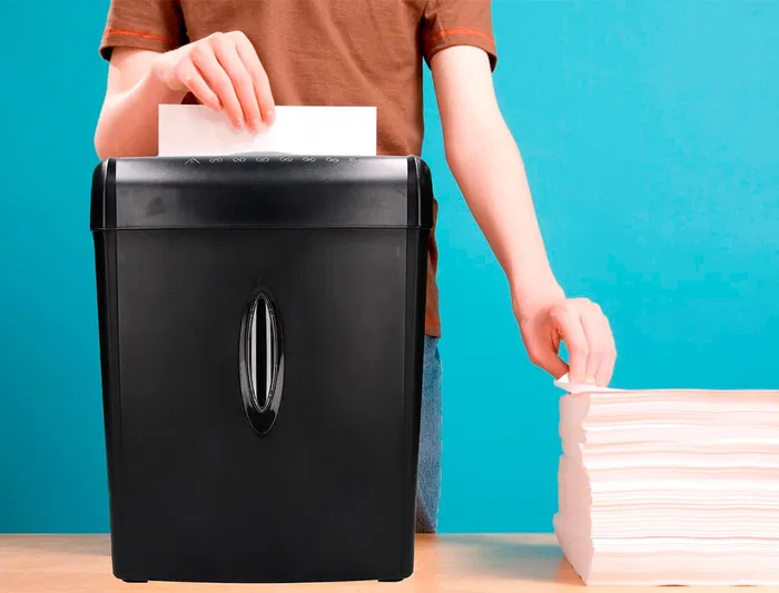 Q-connect Destructora kf17970 6 Hojas, Papelera 14L, Corte Partículas P-3, Grapas, Clips, Tarjetas