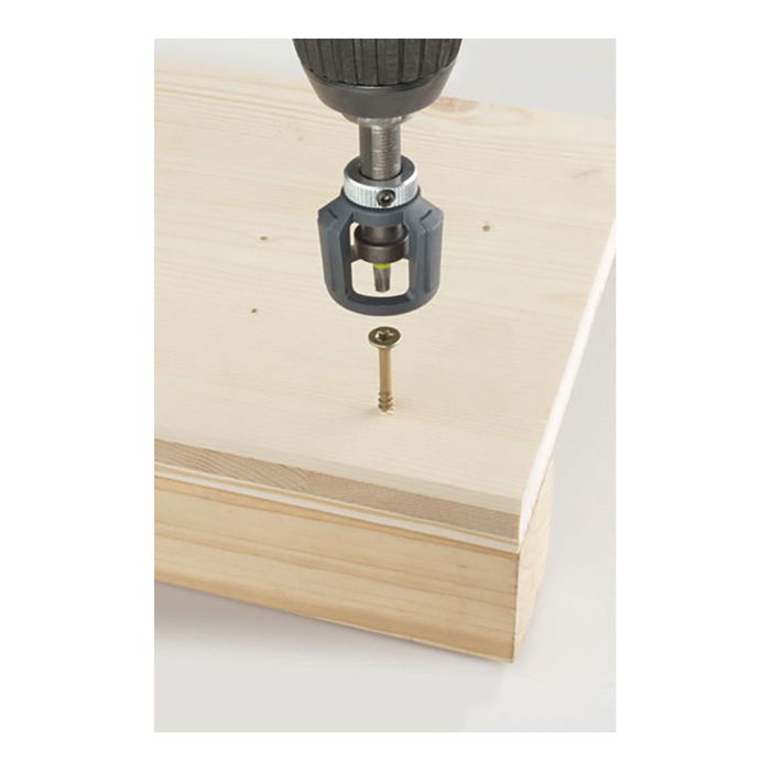 Wolfcraft Portapuntas con Tope de Profundidad, 6 cm, para uso Profesional y Doméstico