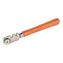 Wolfcraft Cortador de Vidrio, Cerámica y Azulejos Standard para 3-8 mm de Espesor, con Mango de Madera y 6 Ruedas de Corte de Recambio, Longitud 13.5 cm