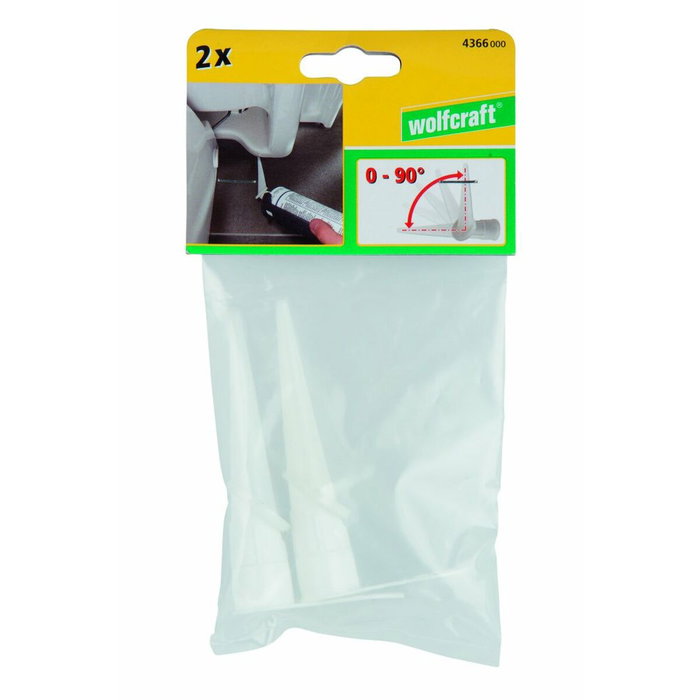 Wolfcraft Kit de 2 Puntas de Cartucho Articuladas