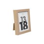Atmosphera Marco de Fotos Eva, Madera Natural con Passepartout Decorativo, 13x18 cm, para Colgar y Sobremesa