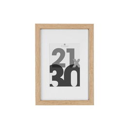 Atmosphera Marco de Fotos de Madera Natural, 21x30 cm, A4, Para Pared o Mesa, Decoración del Hogar