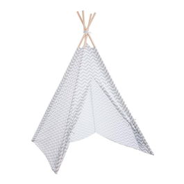 Atmosphera Tipi Infantil Gris con Funda de Almacenaje 160x120x120cm