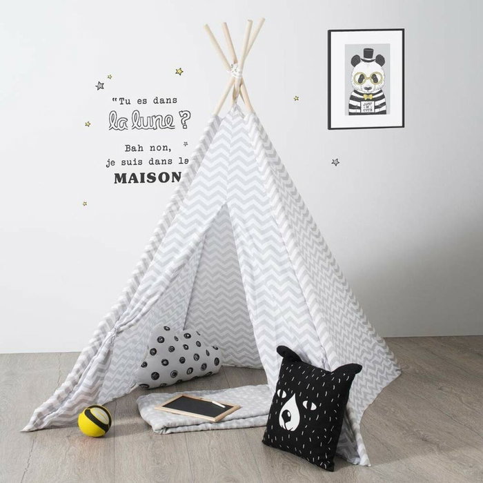 Atmosphera Tipi gris con funda de almacenaje 160x120x120cm Atmosphera Tipi gris con funda de almacenaje 160x120x120cm