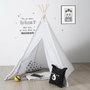 Atmosphera Tipi gris con funda de almacenaje 160x120x120cm