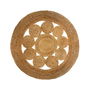 Atmosphera Alfombra Yute Calada Redonda Ø 80 cm Natural