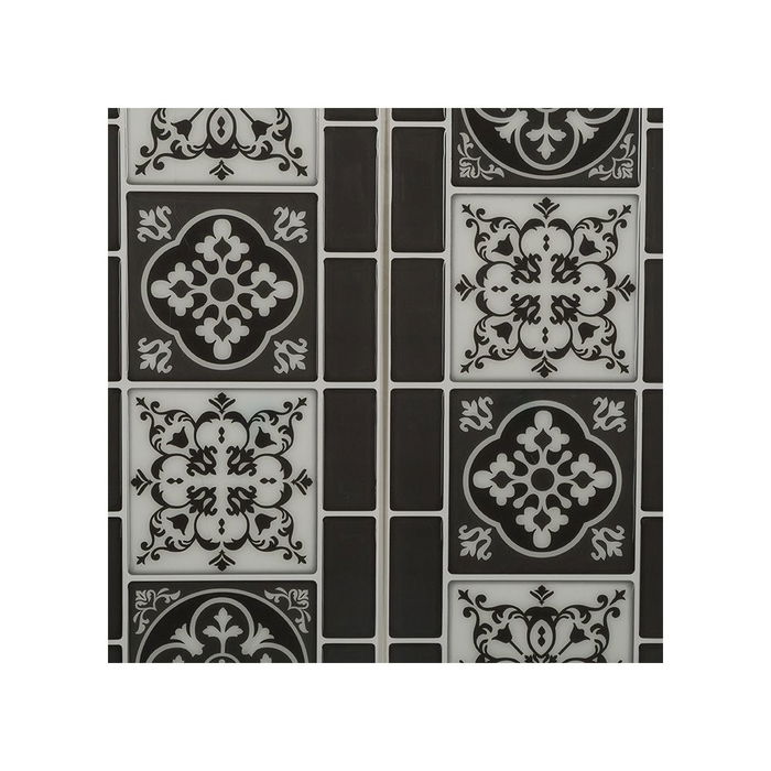 Atmosphera Sticker Decorativo Modelo Azulejo Negro, Vinilo Adhesivo PVC, Pack 2 uds, 30.5 x 25 x 0.3 cm Atmosphera Sticker Decorativo Modelo Azulejo Negro, Vinilo Adhesivo PVC, Pack 2 uds, 30.5 x 25 x 0.3 cm