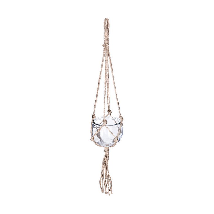 Atmosphera Bola de cristal y colgante de yute ø10,5 x 56 cm Atmosphera Bola de cristal y colgante de yute ø10,5 x 56 cm