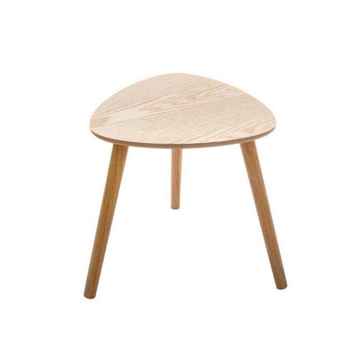 Atmosphera Juego de 3 mesas de centro de madera modelo Mileo