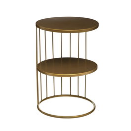 Atmosphera Mesa de Centro Dorada Modelo Kobu 52x36x36 cm Metal