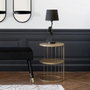 Atmosphera Mesa de centro dorada modelo Kobu