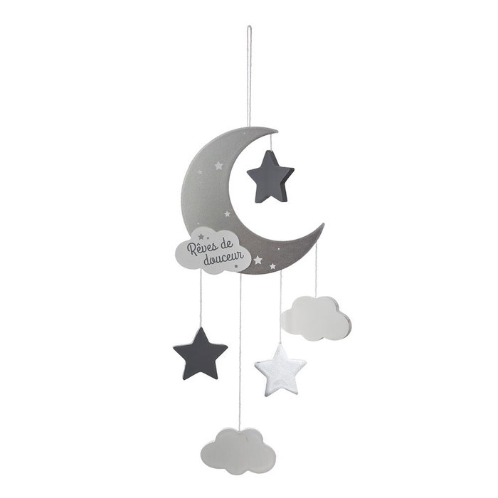 Atmosphera Movil infantil Luna gris decorativo Atmosphera Movil infantil Luna gris decorativo