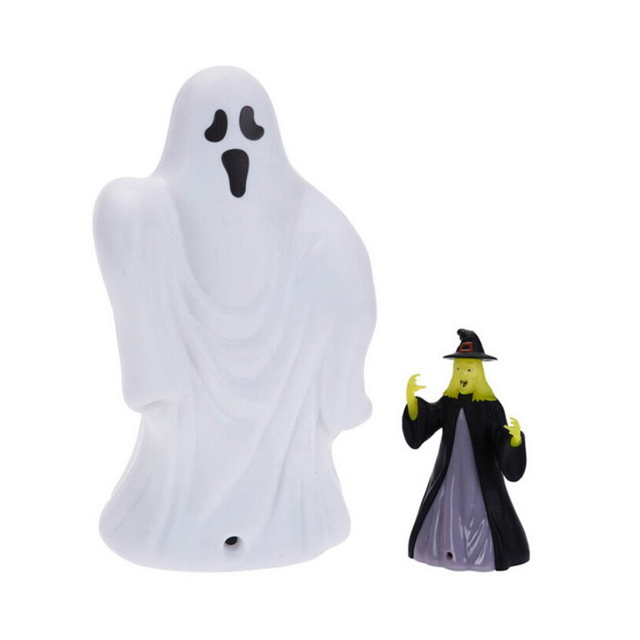 Figura Halloween con LED y Sonido de 14 cm, Modelos Variados Figura Halloween con LED y Sonido de 14 cm, Modelos Variados