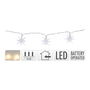 Lumineo Guirnalda 10 LEDs Estrellas Ø45mm Luz Cálida 1.30m Decorativa Interior Pilas