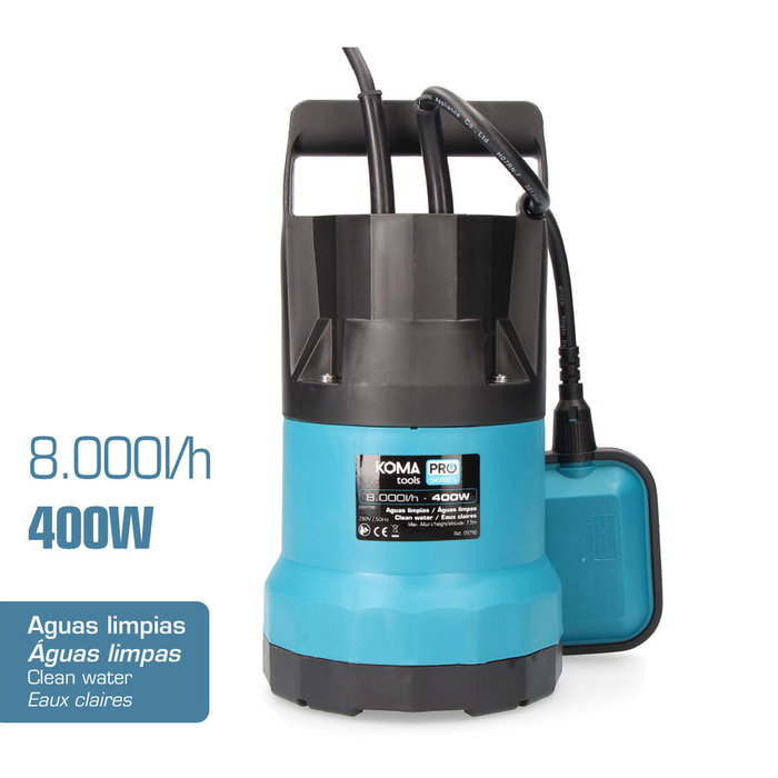 Koma Tools Bomba de drenaje aguas limpias 400 W Bal-400